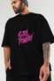 Gym, Sports, Fitness 92 Pre-Printed Black Oversize T-Shirt Men Women Cotton Crew Neck T-Shirt - 3