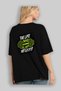 Gym, Sports, Fitness 4 Back Printed Black Oversize T-Shirt Men's Women's Cotton Crew Neck T-Shirt - 4