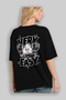 Gym, Sports, Fitness 78 Back Printed Black Oversize T-Shirt Men's Women's Cotton Crew Neck T-Shirt - 5