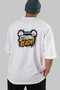 Gym, Sports, Fitness 58 Back Printed White Oversize T-Shirt Men's Women's Cotton Crew Neck T-Shirt - 6