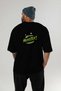 Gym, Sports, Fitness 81 Back Printed Black Oversize T-Shirt Men's Women's Cotton Crew Neck T-Shirt - 5