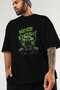 Gym, Sports, Fitness 32 Pre-Printed Black Oversize T-Shirt Men's Women's Cotton Crew Neck T-Shirt - 3