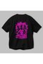 Gym, Sports, Fitness 34 Back Printed Black Oversize T-Shirt Men's Women's Cotton Crew Neck T-Shirt - 3
