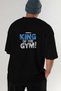 Gym, Sports, Fitness 51 Back Printed Black Oversize T-Shirt Men's Women's Cotton Crew Neck T-Shirt - 7