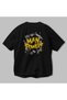 Gym, Sports, Fitness 8 Back Printed Black Oversize T-Shirt Men's Women's Cotton Crew Neck T-Shirt - 3