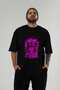 Gym, Sports, Fitness 34 Pre-Printed Black Oversize T-Shirt Men's Women's Cotton Crew Neck T-Shirt - 6