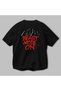 Gym, Sports, Fitness 57 Back Printed Black Oversize T-Shirt Men's Women's Cotton Crew Neck T-Shirt - 3