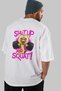 Gym, Sports, Fitness 43 Back Printed White Oversize T-Shirt Men's Women's Cotton Crew Neck T-Shirt - 7