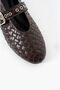 Babet Silver Buckle Detailed Bitter Brown Knitted Women's Babet - 5