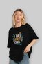 Gym, Sports, Fitness 5 Pre-Printed Black Oversize T-Shirt Men's Women's Cotton Crew Neck T-Shirt - 4