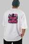 Gym, Sports, Fitness 16 Back Printed White Oversize T-Shirt Men's Women's Cotton Crew Neck T-Shirt - 6