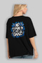 Gym, Sports, Fitness 86 Back Printed Black Oversize T-Shirt Men's Women's Cotton Crew Neck T-Shirt - 4