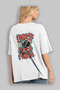 Gym, Sports, Fitness 71 Back Printed White Oversize T-Shirt Men's Women's Cotton Crew Neck T-Shirt - 3