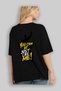 Gym, Sports, Fitness 91 Back Printed Black Oversize T-Shirt Men's Women's Cotton Crew Neck T-Shirt - 4