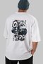 Gym, Sports, Fitness 15 Back Printed White Oversize T-Shirt Men's Women's Cotton Crew Neck T-Shirt - 6
