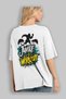 Gym, Sports, Fitness 73 Back Printed White Oversize T-Shirt Men's Women's Cotton Crew Neck T-Shirt - 3