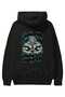 Gym, Sports, Fitness 37 Black Hoodie with Back Print Oversize Hooded Sweatshirt Men Women - 2