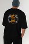 Gym, Sports, Fitness 96 Back Printed Black Oversize T-Shirt Men's Women's Cotton Crew Neck T-Shirt - 7