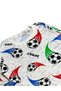 Boys' 100% Cotton Fabric White Soccer Ball Pattern Long Sleeve Fleece-Lined Winter Pajamas Set - 3