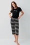 Modal Cotton Crewneck Capri Women's Pajama Set