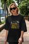 Gym, Sports, Fitness 25 Pre-Printed Black Oversize T-Shirt Men Women Cotton Crew Neck T-Shirt - 5