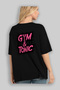 Gym, Sports, Fitness 97 Back Printed Black Oversize T-Shirt Men's Women's Cotton Crew Neck T-Shirt - 4