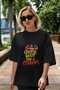 Gym, Sports, Fitness 60 Front Printed Black Oversize T-Shirt Men Women Cotton Crew Neck T-Shirt - 5