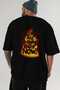 Gym, Sports, Fitness 94 Back Printed Black Oversize T-Shirt Men's Women's Cotton Crew Neck T-Shirt - 6