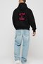Gym, Sports, Fitness 97 Black Hoodie with Back Print Oversize Hooded Sweatshirt Men Women - 4
