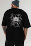 Gym, Sports, Fitness 78 Back Printed Black Oversize T-Shirt Men's Women's Cotton Crew Neck T-Shirt - 7