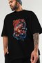 Gym, Sports, Fitness 13 Pre-Printed Black Oversize T-Shirt Men Women Cotton Crew Neck T-Shirt - 3