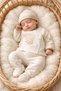 5 Piece Organic Cotton Newborn Baby Boy Hospital Discharge Bodysuit Set (Boxed) 0-3 Months - 6