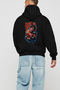 Gym, Sports, Fitness 13 Black Hoodie with Back Print Oversize Hooded Sweatshirt Men Women - 3
