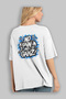 Gym, Sports, Fitness 86 Back Printed White Oversize T-Shirt Men's Women's Cotton Crew Neck T-Shirt - 3