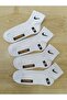 Sports Socks Half-Top Towel Sole Seamless 3 Pairs White 41-44 - 2