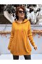 Women's Hooded Knitwear Mustard - 3