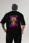 Gym, Sports, Fitness 43 Back Printed Black Oversize T-Shirt Men's Women's Cotton Crew Neck T-Shirt