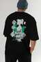Gym, Sports, Fitness 20 Back Printed Black Oversize T-Shirt Men's Women's Cotton Crew Neck T-Shirt - 7