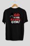 Gym, Sports, Fitness 56 Back Printed Black Oversize T-Shirt Men's Women's Cotton Crew Neck T-Shirt - 2