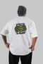 Gym, Sports, Fitness 4 Back Printed White Oversize T-Shirt Men's Women's Cotton Crew Neck T-Shirt