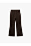 High Waist Wide Leg Pants with Applique Pocket Detail - 4