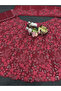 Red Lehenga Blouse & Dupatta Set - HRT1361 | Red - 4