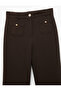 High Waist Wide Leg Pants with Applique Pocket Detail - 5