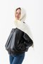 Hooded Thick Scarf Balaclava Women — Knitwear Hood Scarf |   Soft Textured Winter Accessory - Ecru - 7