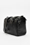 Verona Women's Shoulder Strap Handbag Real Leather Black - 4