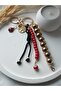 Ladybug Letter Red Evil Eye Glass Bead Bag Charm Purse Ornament Accessory Tree of Life Keychain - 7