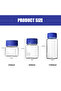 500ml WESTTUNE 250ml/500ml/1000ml Graduated Round Glass Reagent Bottle Laboratory Transparent Sealed - 5
