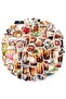 50PCS Cartoon Coffee Enthusiast Graffiti Stickers for Helmet Bicycle Hand Account Pencil Case Decals - 8