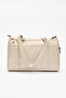 Verona Women's Shoulder Strap Handbag Real Leather Beige - 3