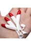 12cm 7cm 9cm 12cm 10 Pcs / Bag T-tail Soft Bait Red Head White Bionic Bait Fishing Supplies - 4